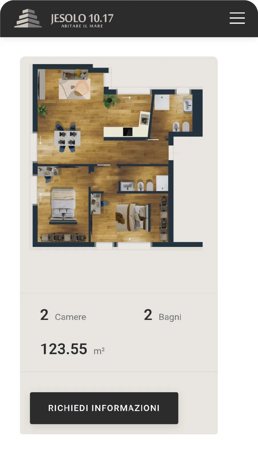 Responsive website per progetto immobiliare d'eccellenza a Jesolo
