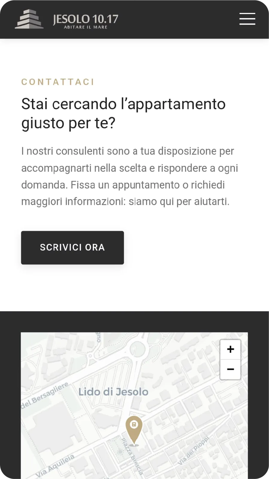 Sito web responsive per progetto immobiliare d'eccellenza in Veneto
