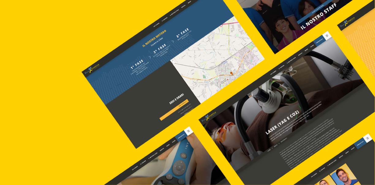 Nuovo sito internet per centro fisioterapico Fisiokinetica a Santarcangelo di Rimini by IDLAB