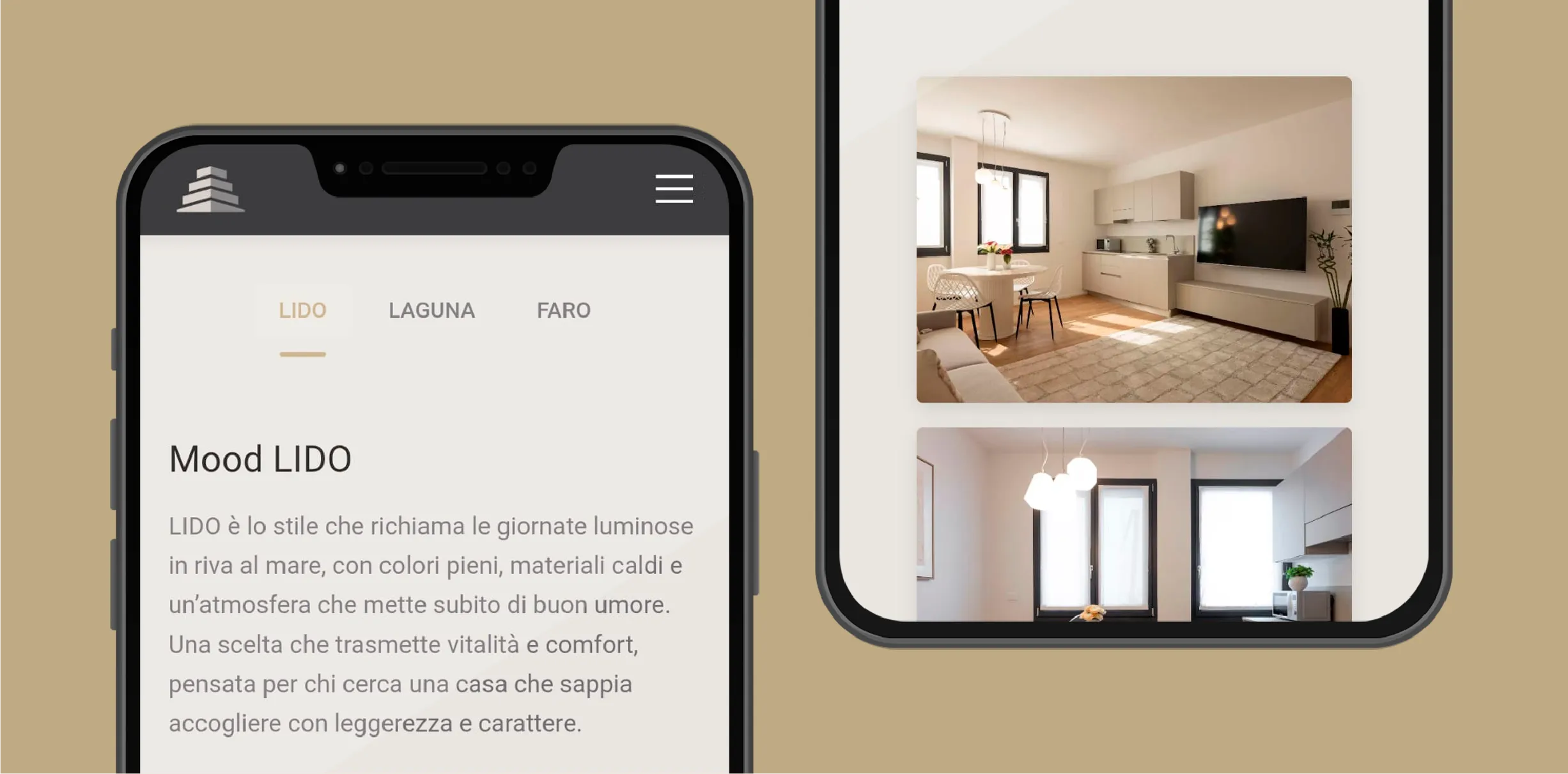 Sito personalizzato per progetto immobiliare Rimini